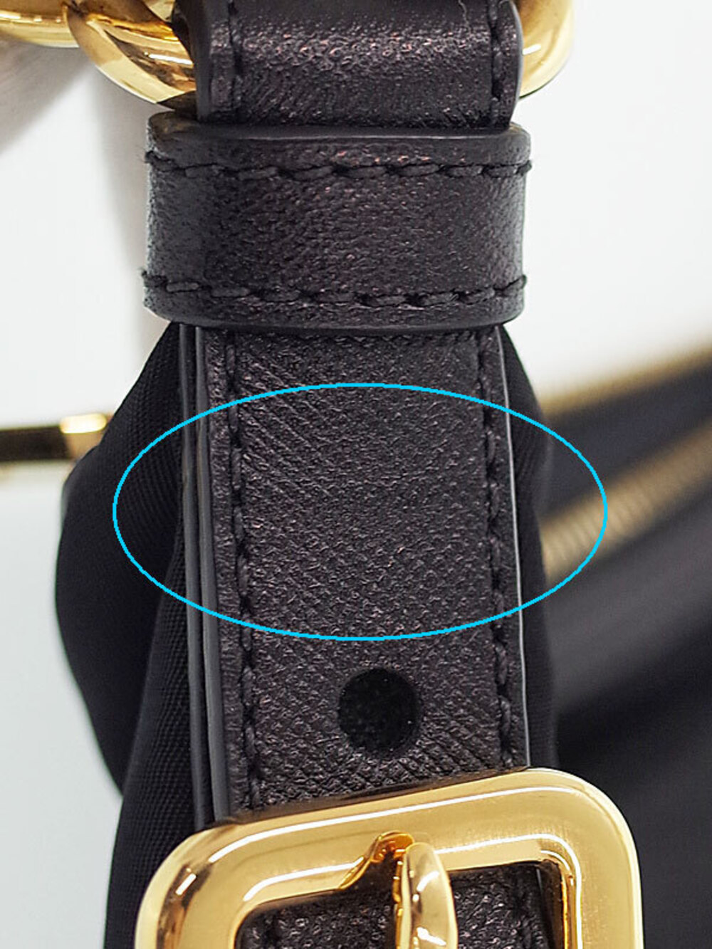 Prada shoulder Black leather Saffiano bag - Picture 8 of 9